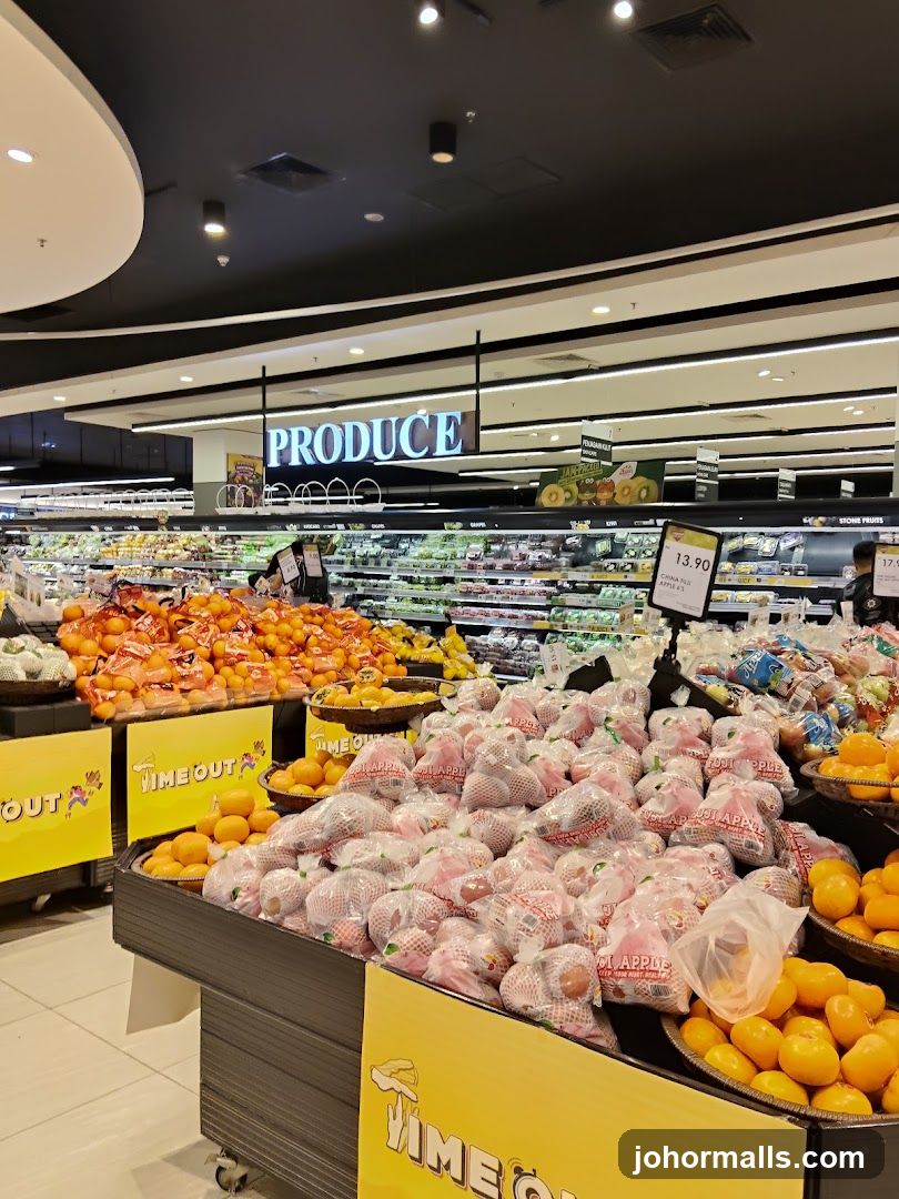 Produce Section in a Supermarket