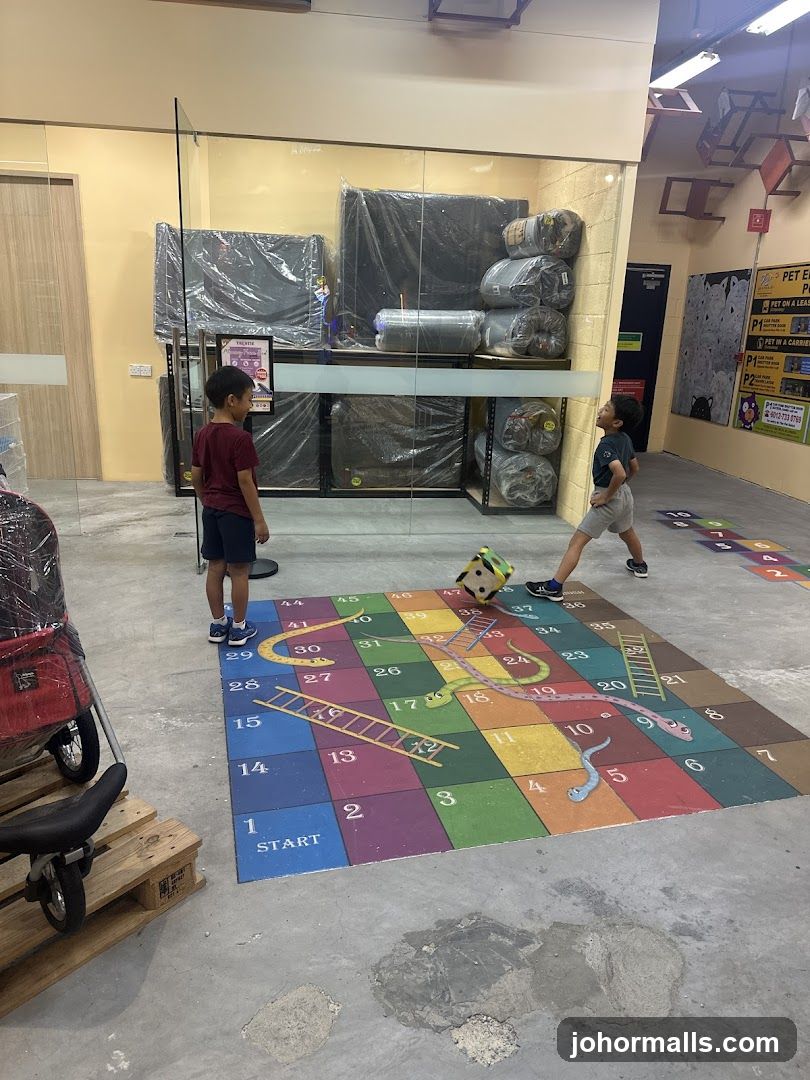 Children playing snakes and ladders