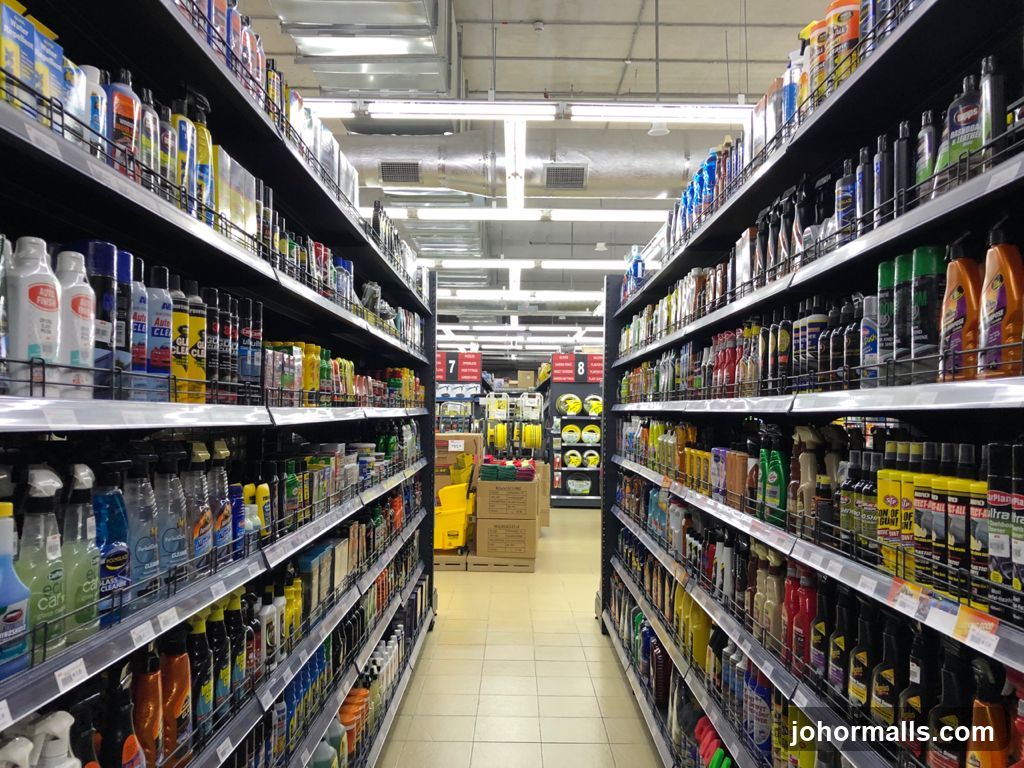 Aisle of Cleaning Supplies