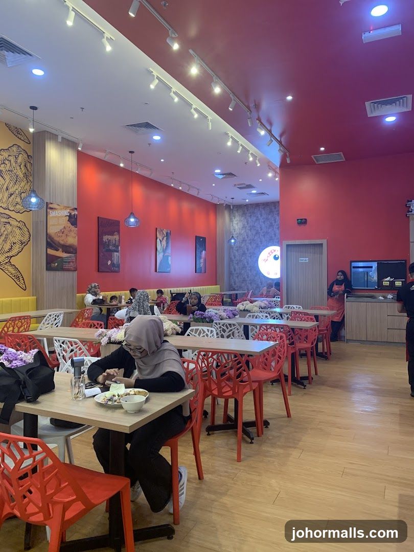 Restaurant Interior with Diners
