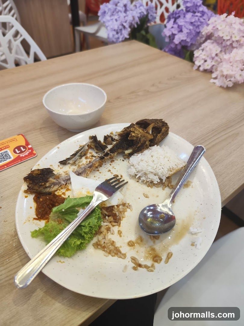 Leftover Meal on Table