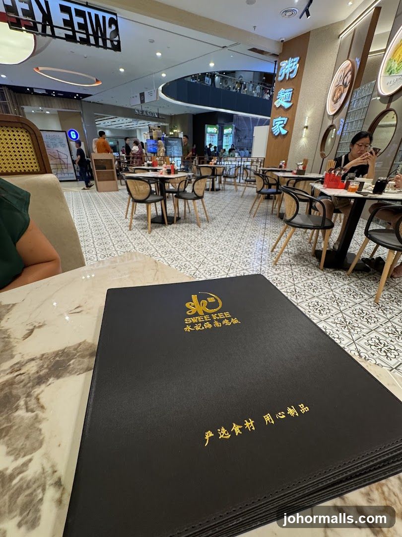 Restaurant Interior with Menu