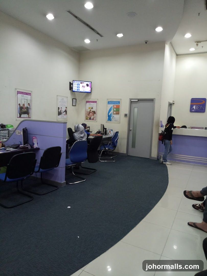 Interior of a service center