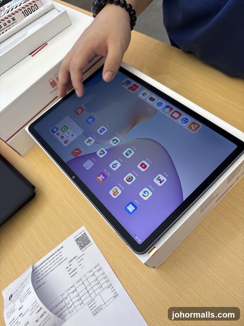 Tablet and Receipt