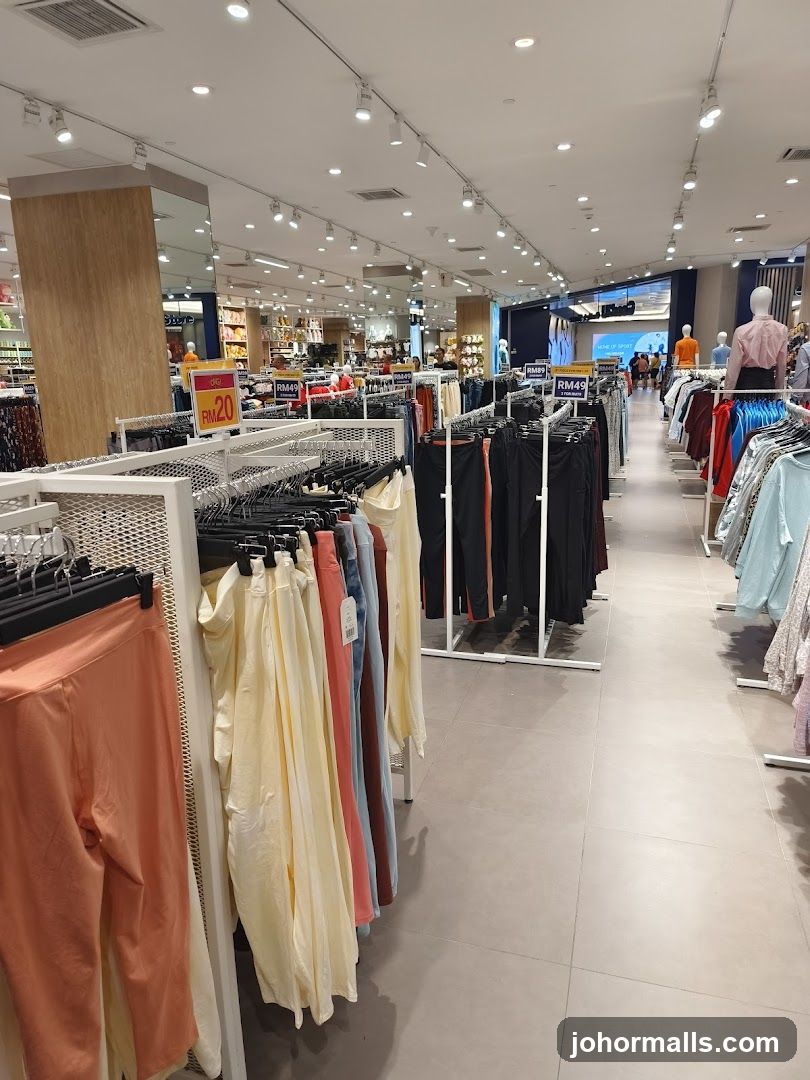 Clothing store interior