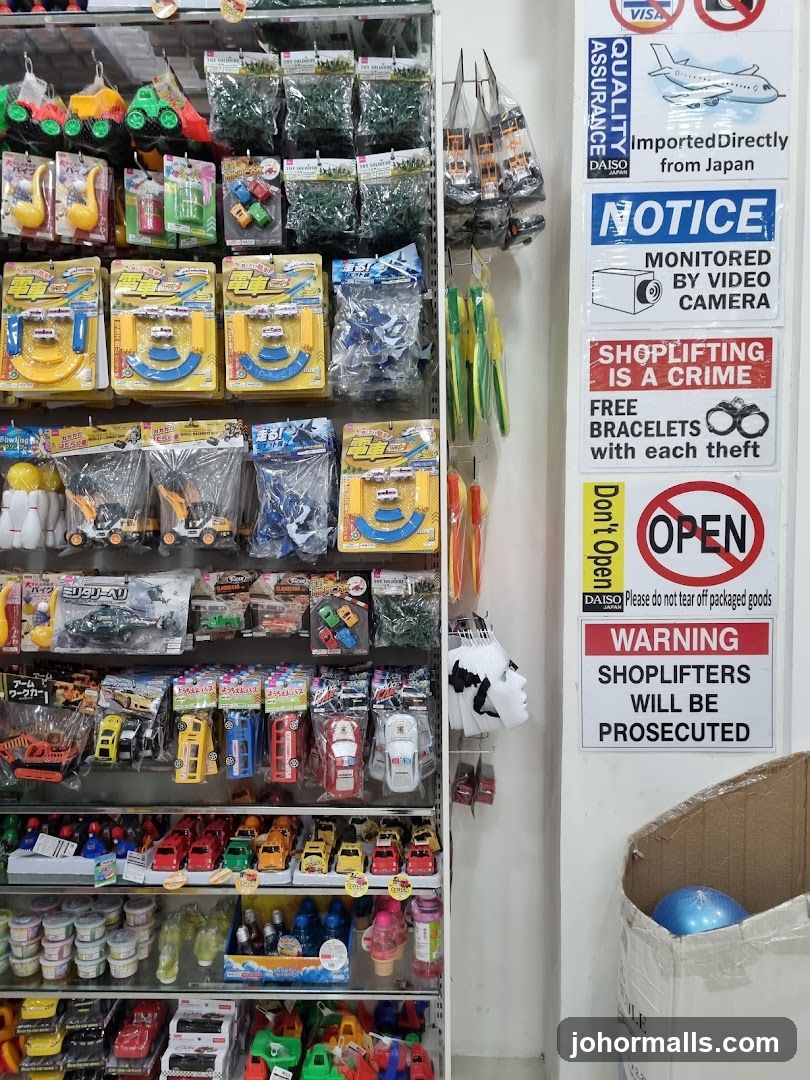 Store Aisles with Toys and Signs