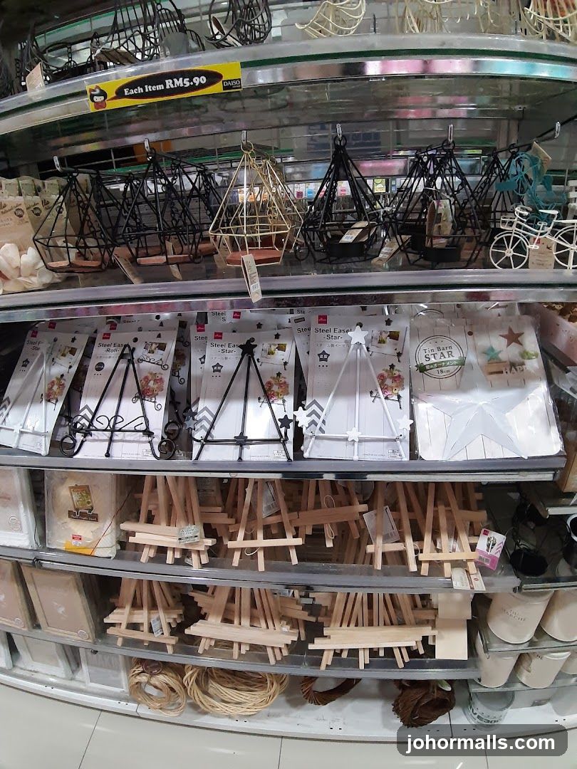 Store Shelves with Decorative Items