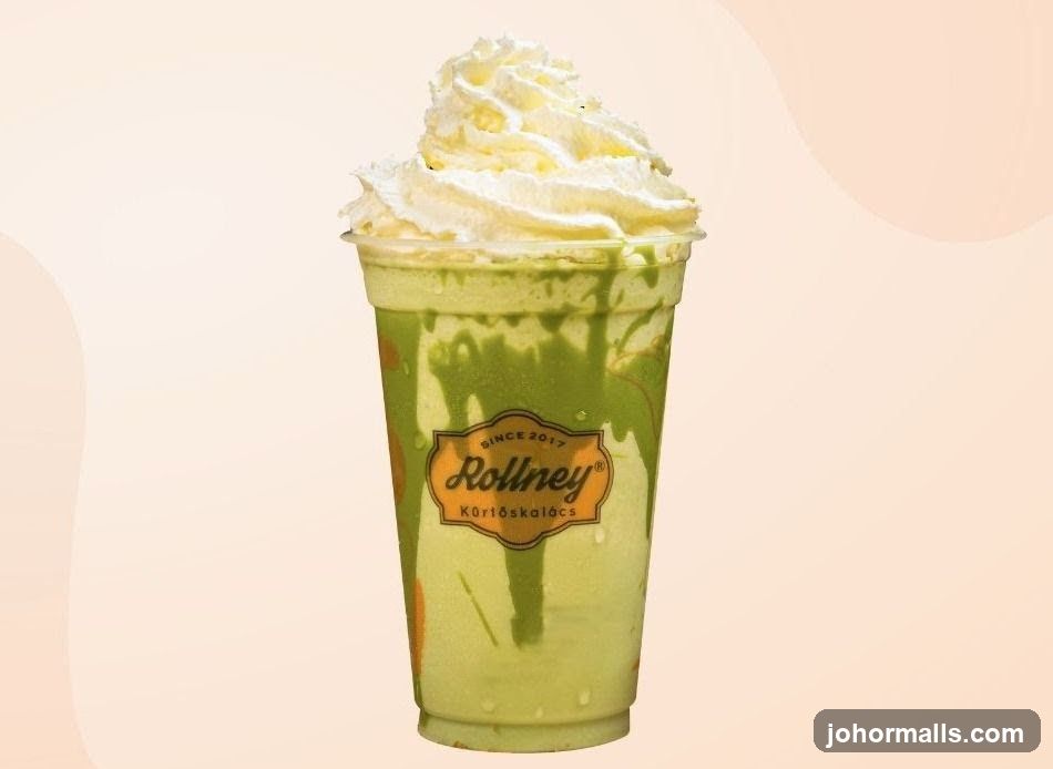 Matcha Drink with Whipped Cream