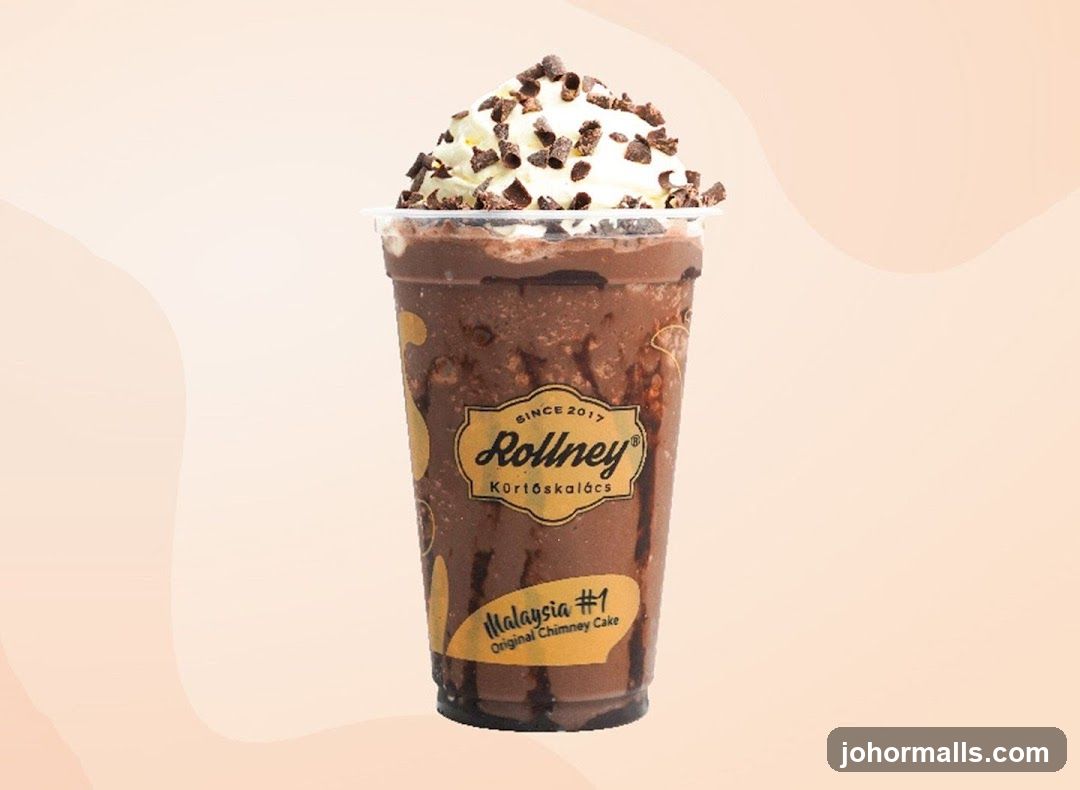 Chocolate Frappe with Whipped Cream and Chocolate Shavings