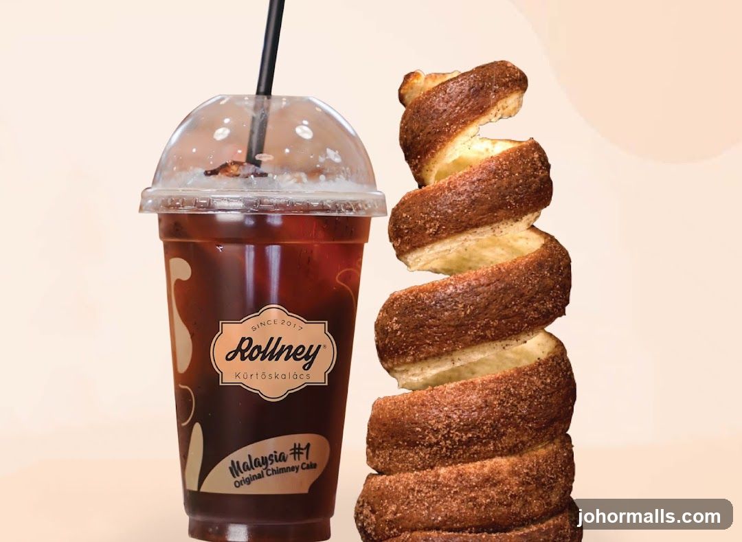 Rollney Chimney Cake and Drink