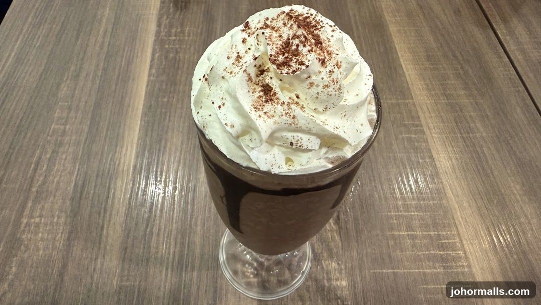 Chocolate Frappe with Whipped Cream