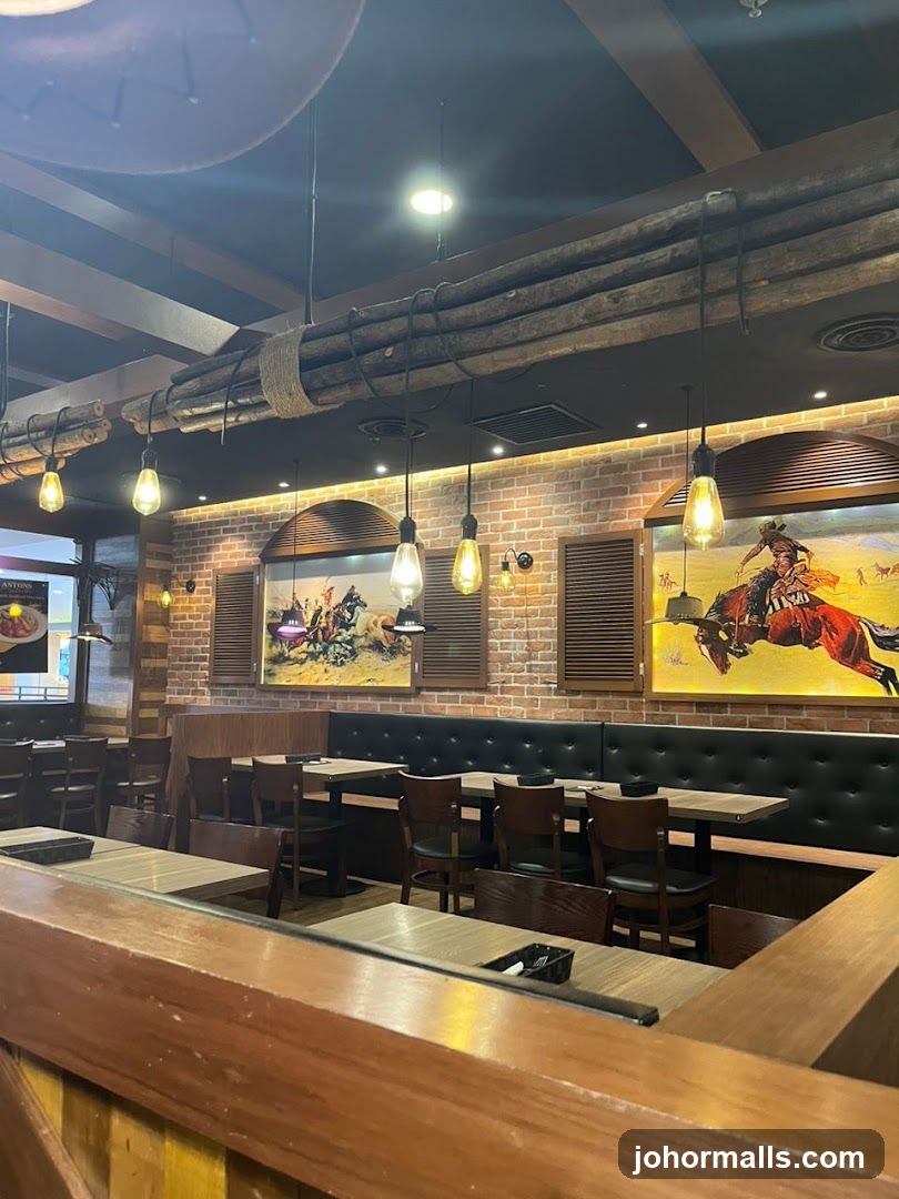Restaurant Interior with Western Decor