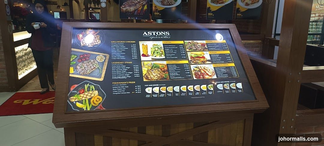 ASTONS Specialities Menu