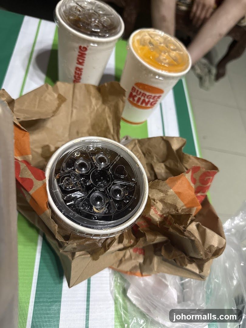 Burger King Drinks and Bag