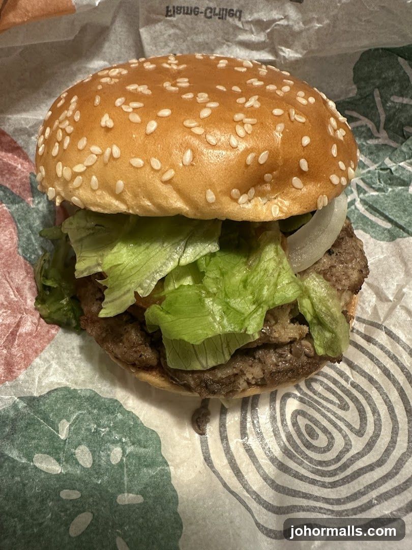 Burger on Wrapper