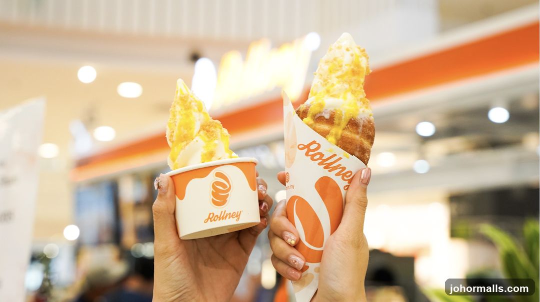 Two ice cream desserts