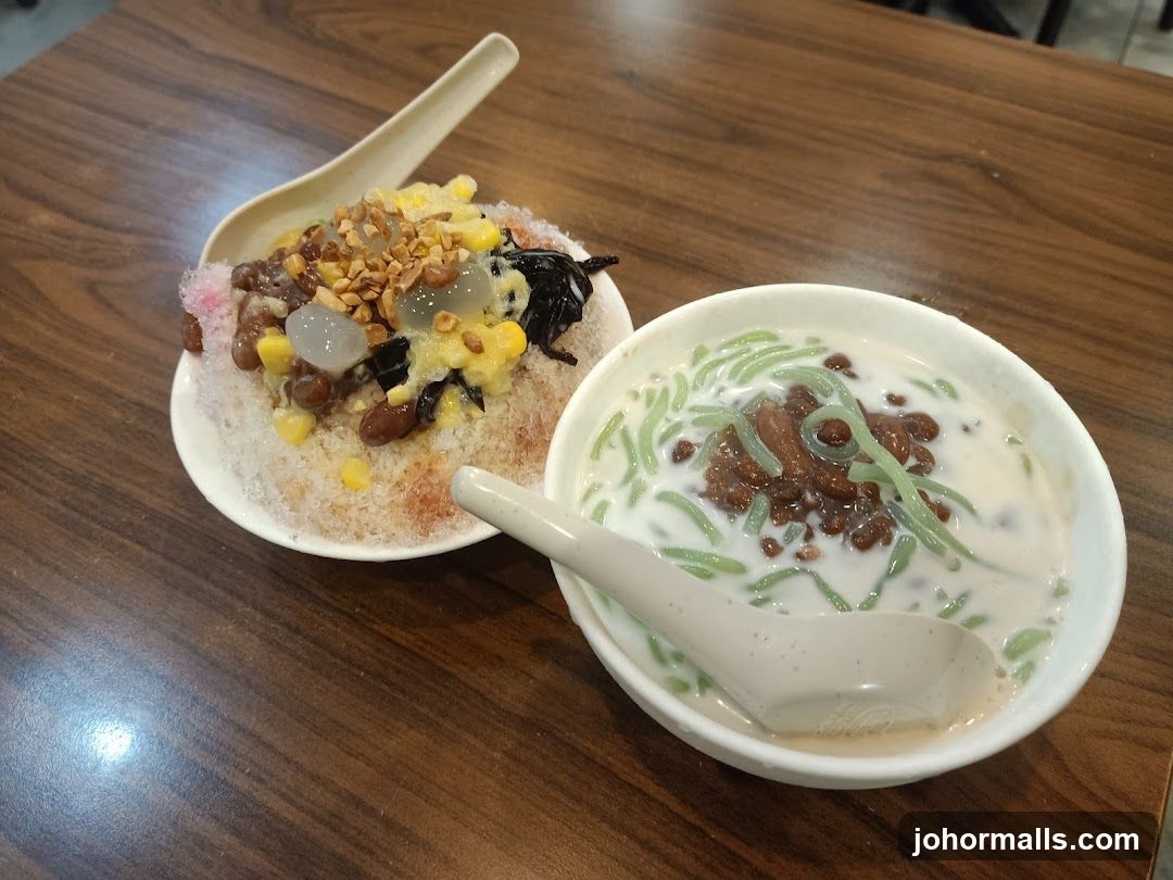 Desserts on a Wooden Table