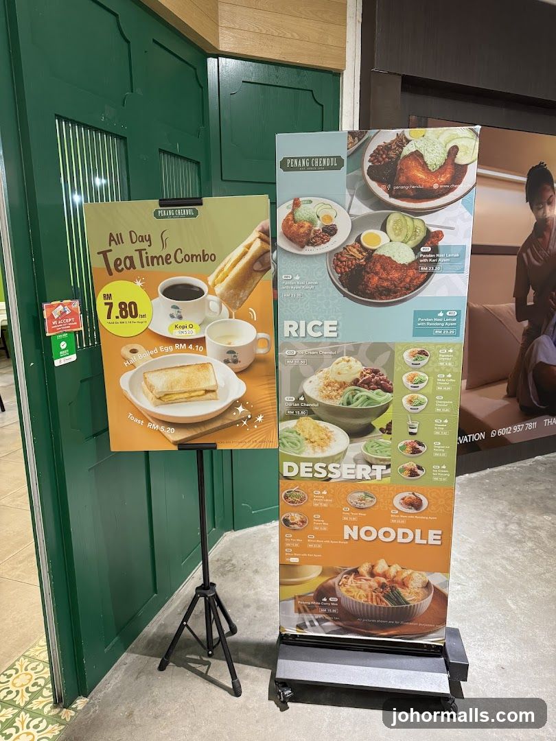 Penang Chendul Menu Boards