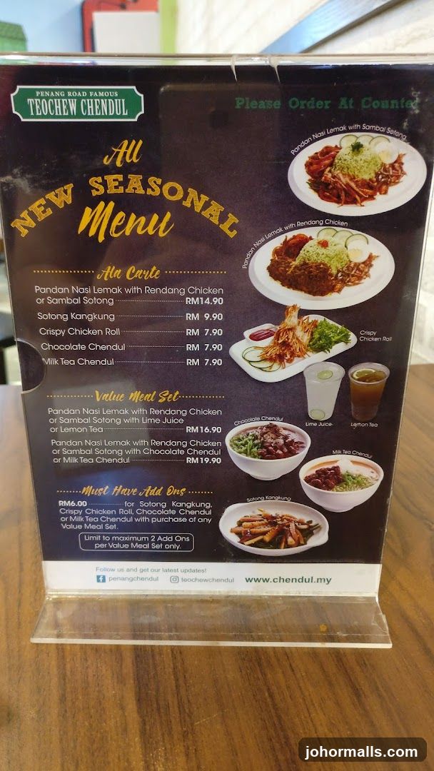 All New Seasonal Menu