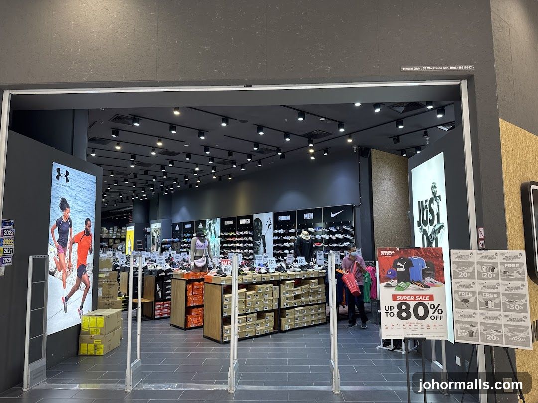 Sports Apparel and Footwear Store Entrance