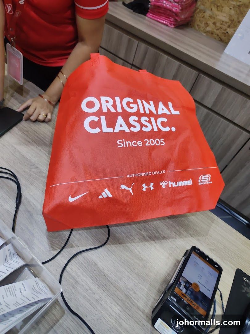 Orange Tote Bag with Brand Logos