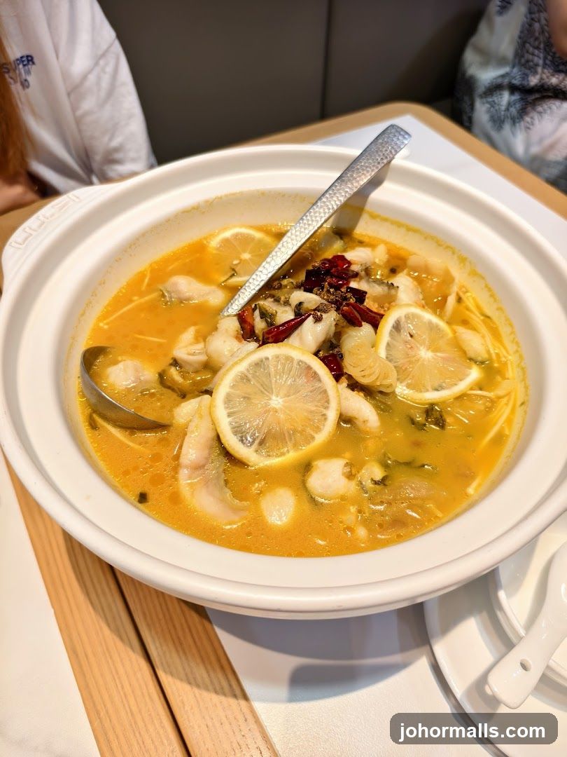 Fish Soup with Lemon Slices