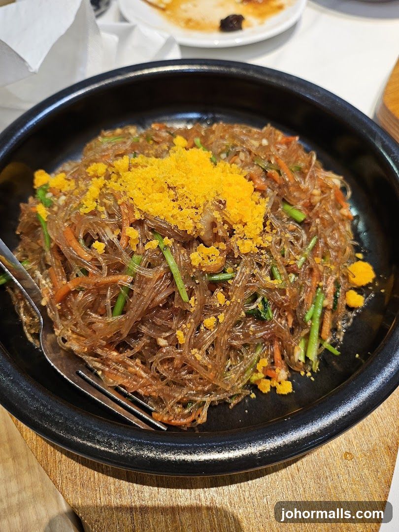 Japchae with Roe