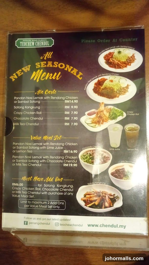 All New Seasonal Menu