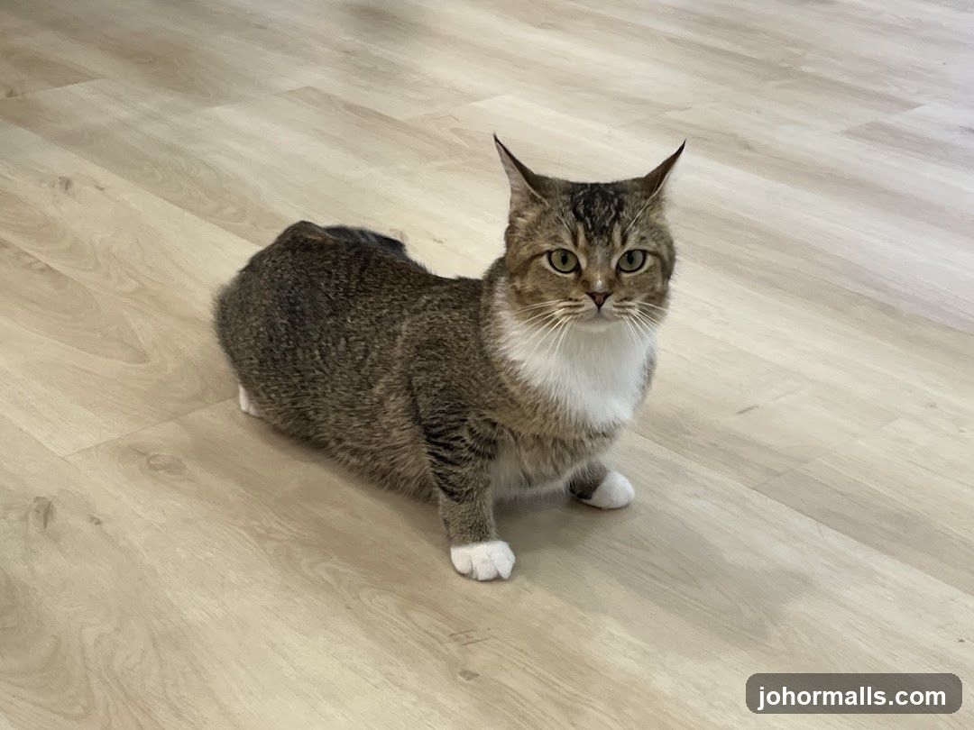 Cat on floor