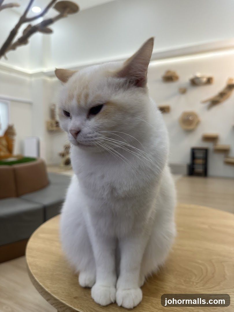 Cat sitting on a table
