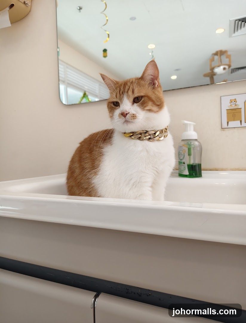 Cat in a sink