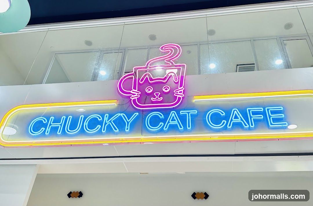 Chucky Cat Cafe Neon Sign