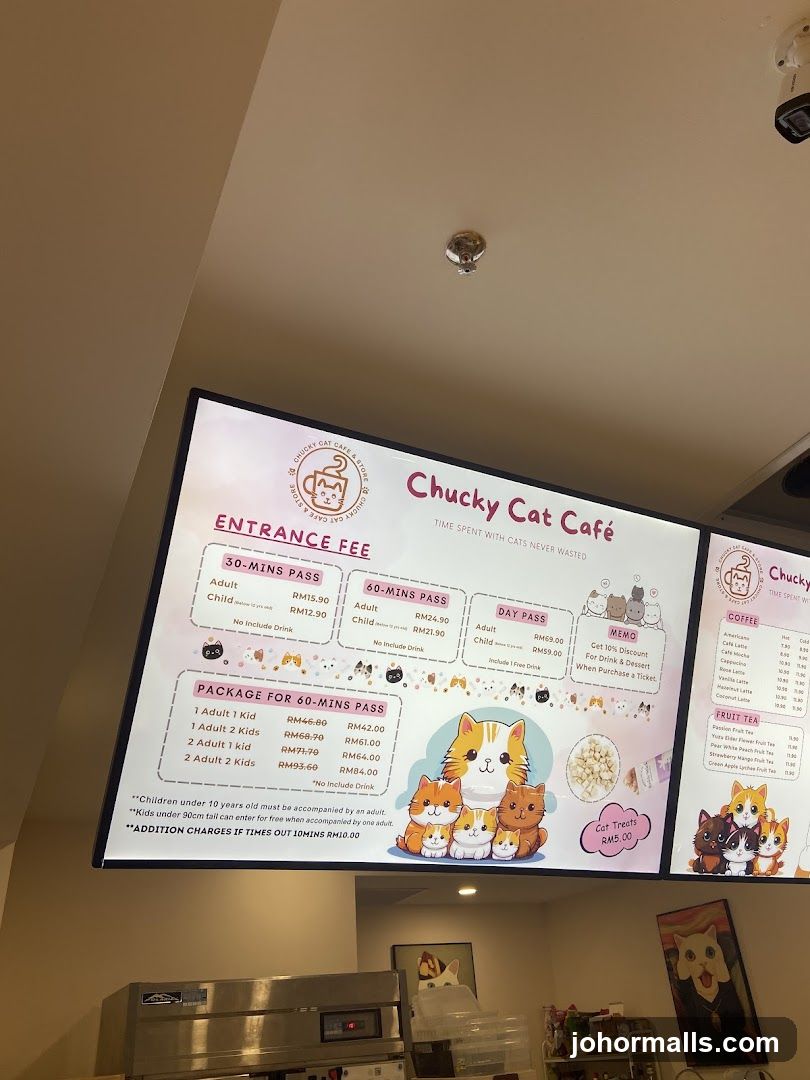 Chucky Cat Cafe Menu