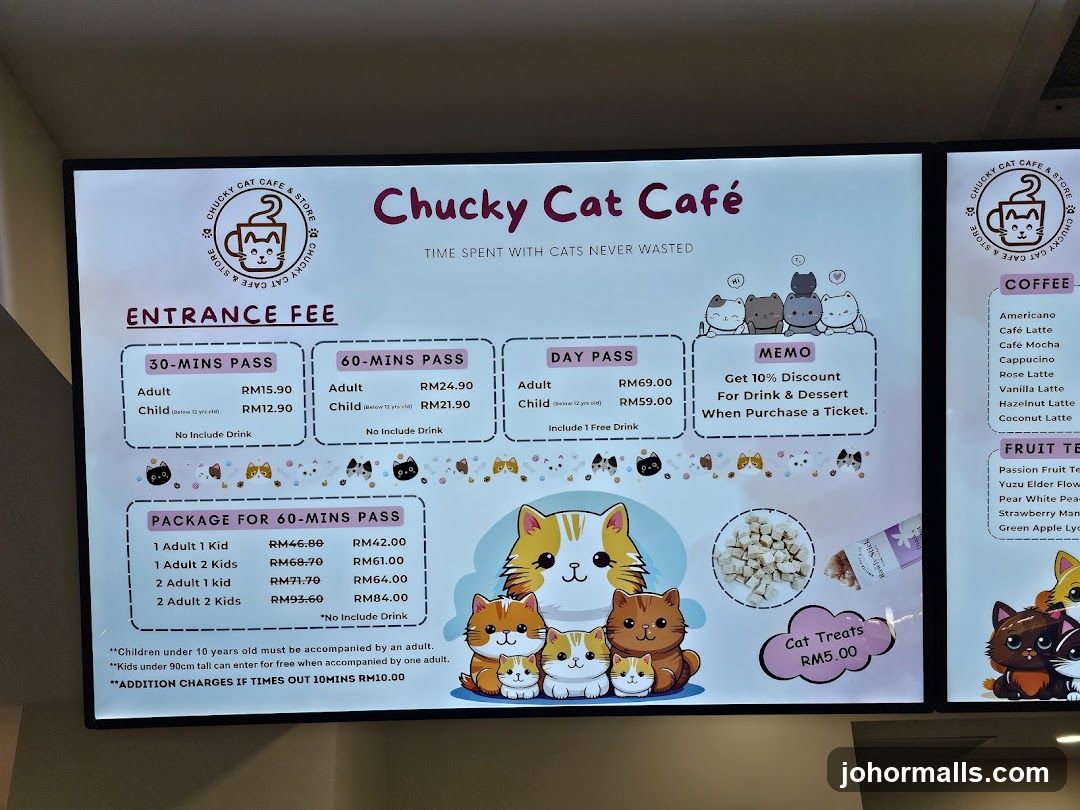 Chucky Cat Café Menu