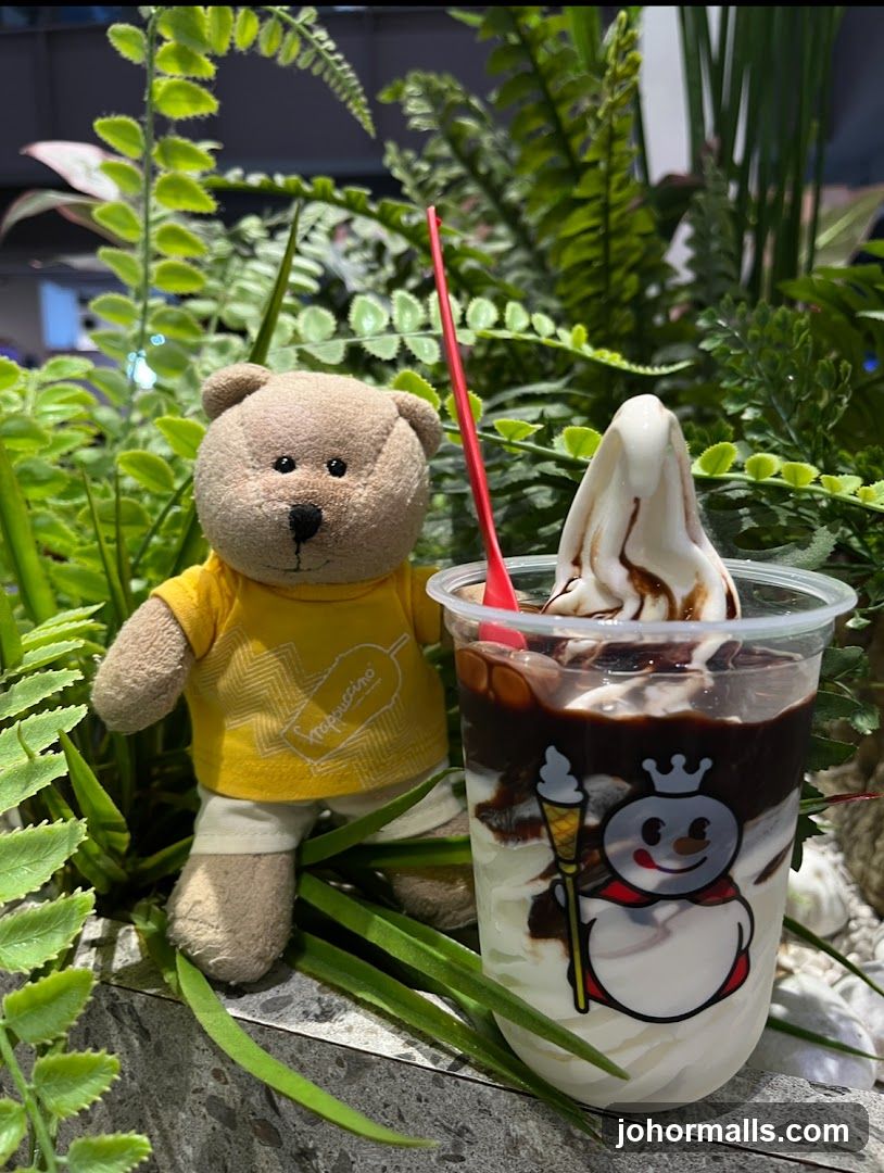 Teddy Bear and Ice Cream Drink