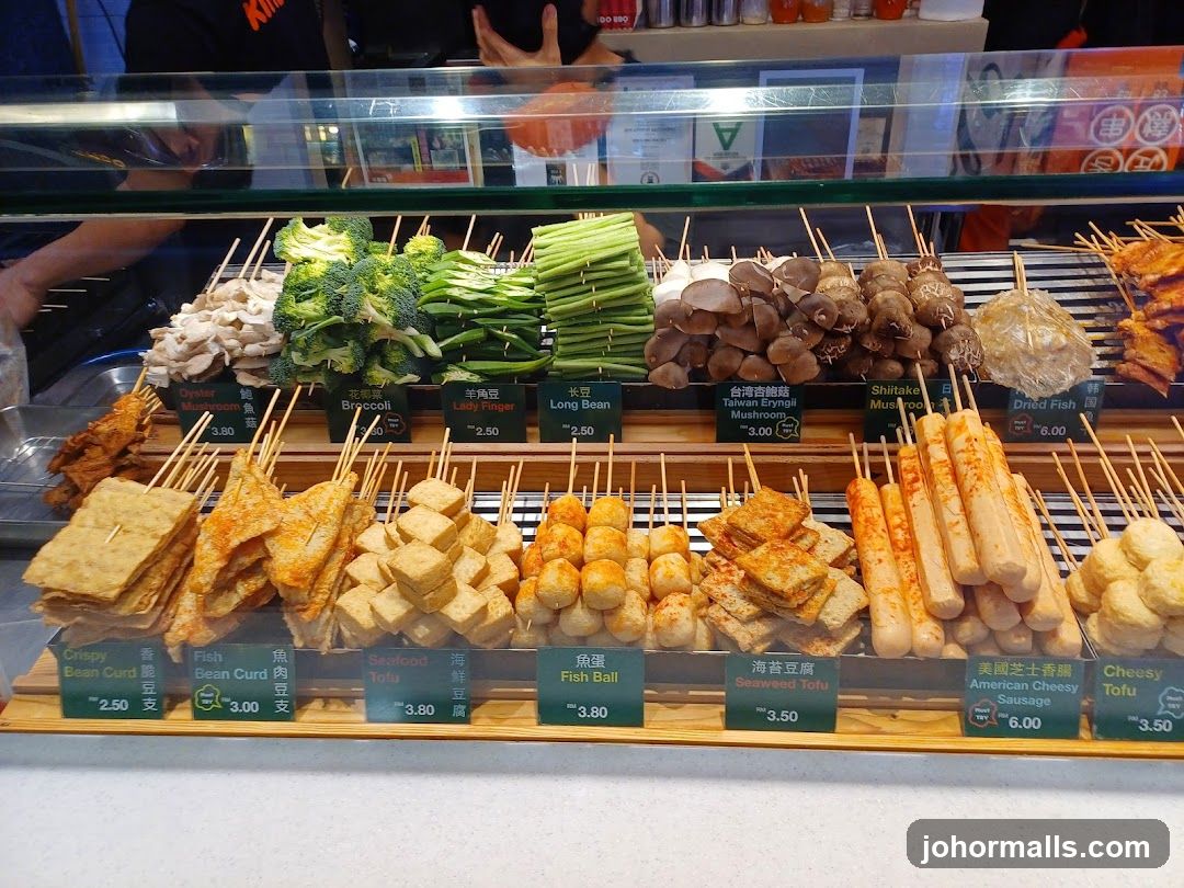 Skewered Foods Display