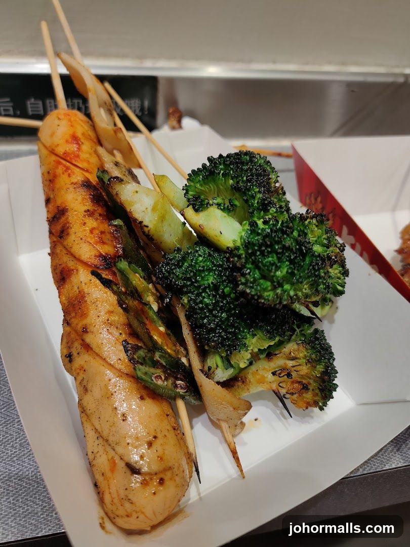 Skewered Grilled Food