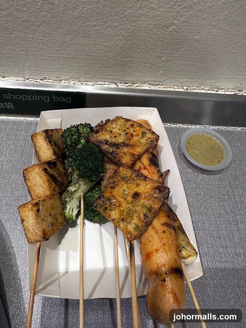 Grilled Skewers with Dipping Sauce