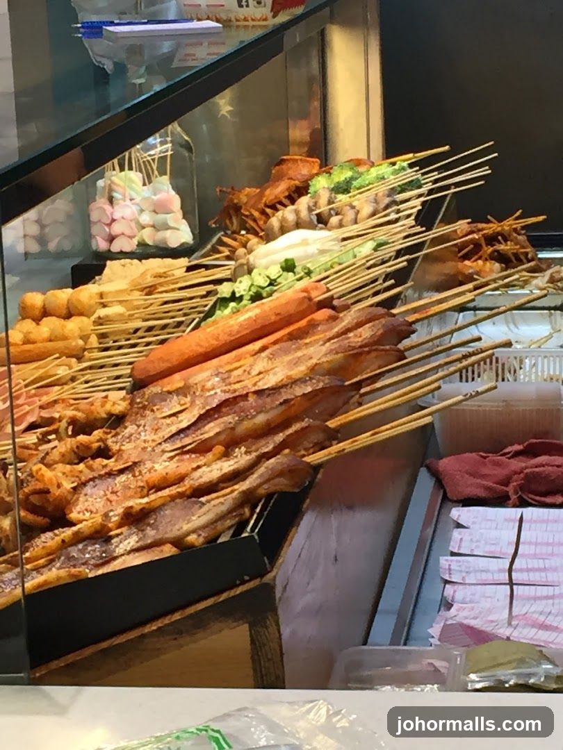 Skewered Foods Display