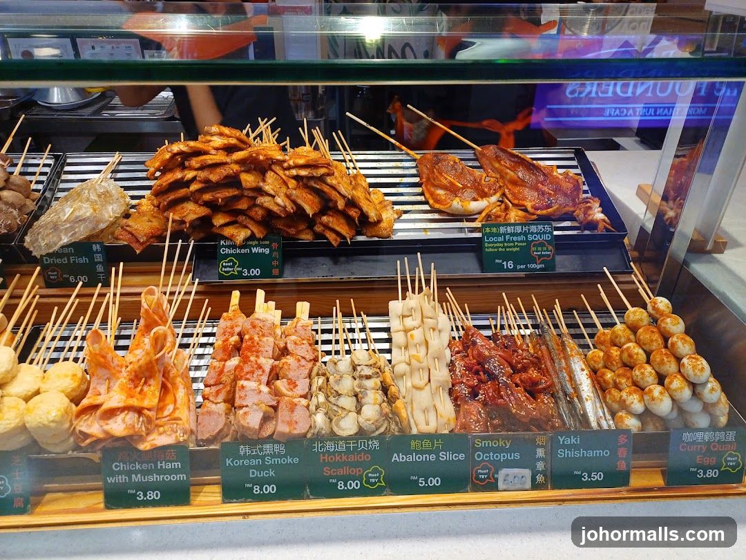 Skewered Foods Display