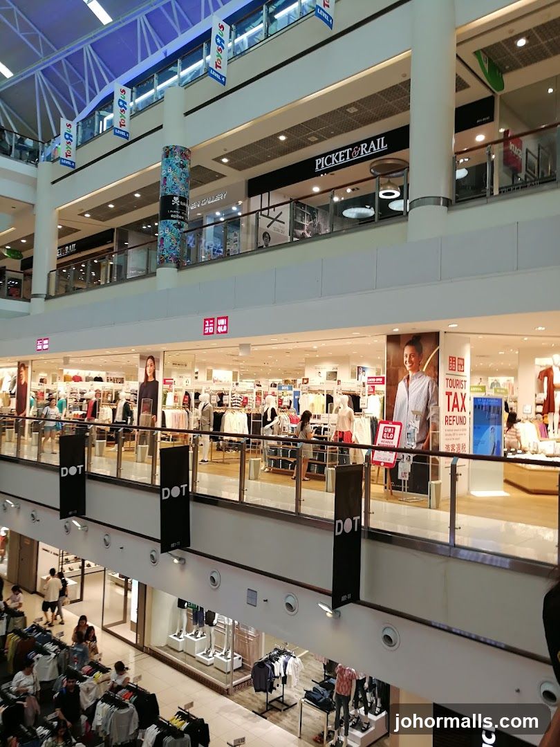 Multi-level shopping mall interior