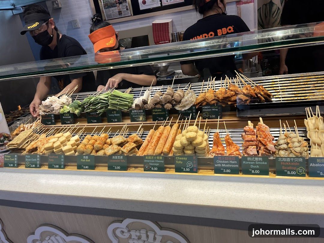 Assortment of Skewered Foods