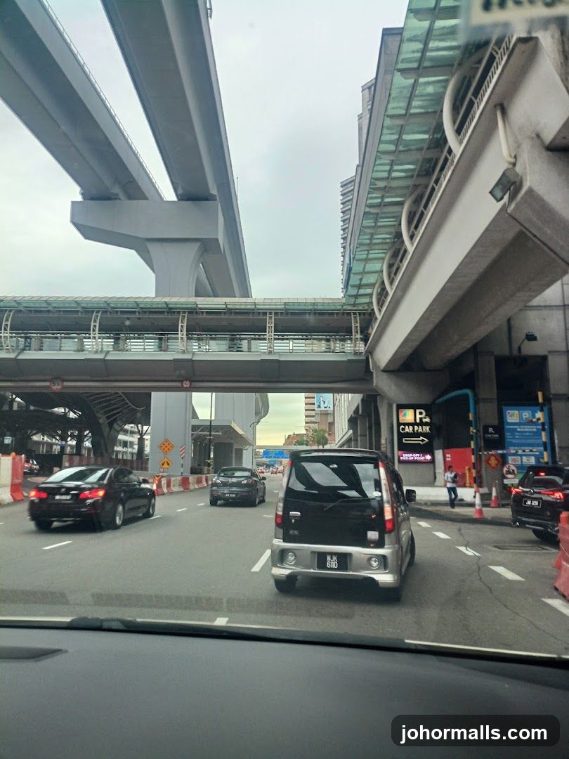 City Street with Elevated Structures