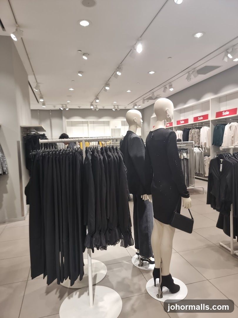 Clothing Store Interior with Mannequins