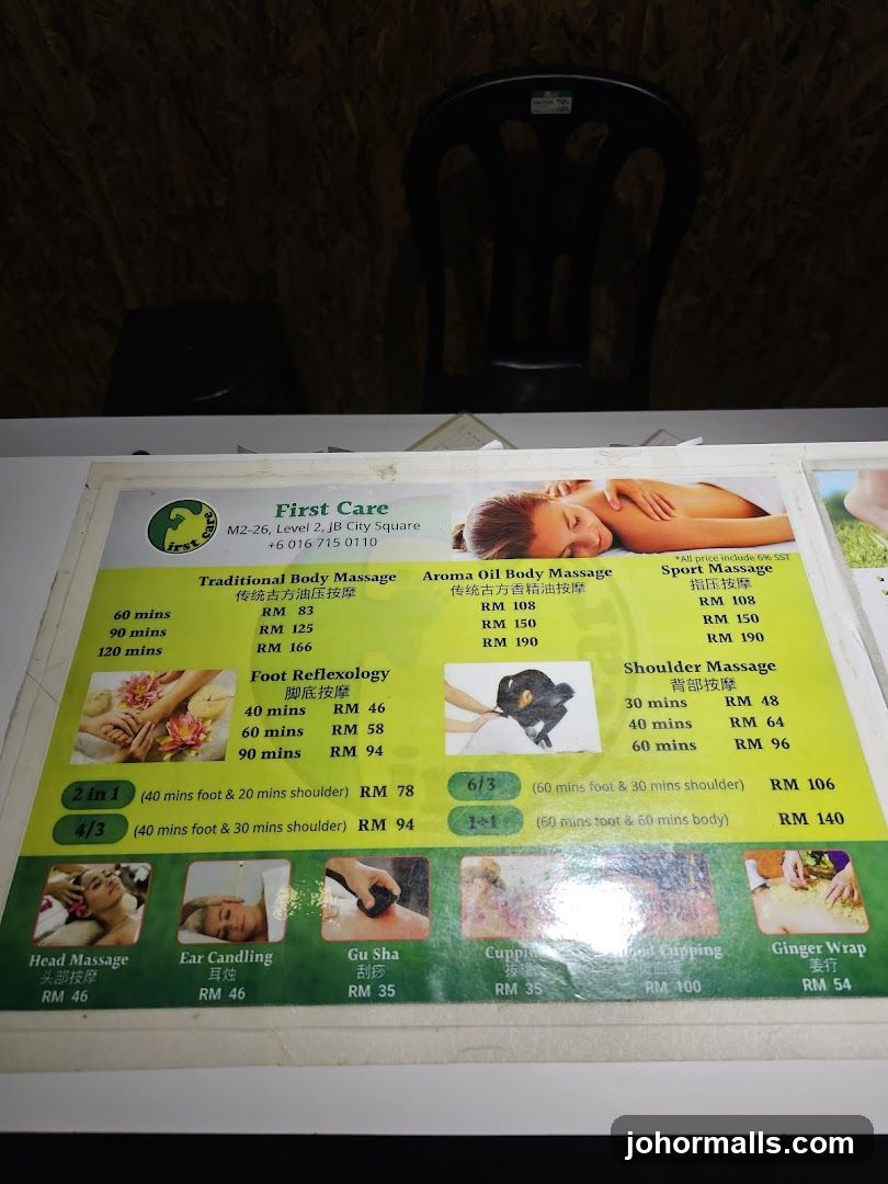 First Care Menu