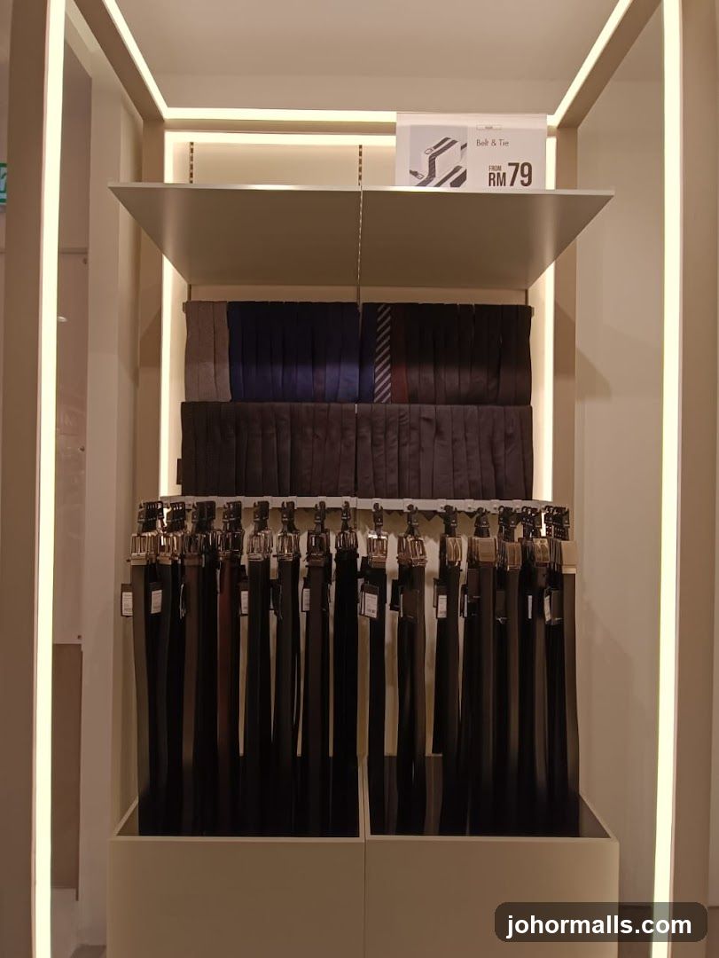 Belts and Ties Display