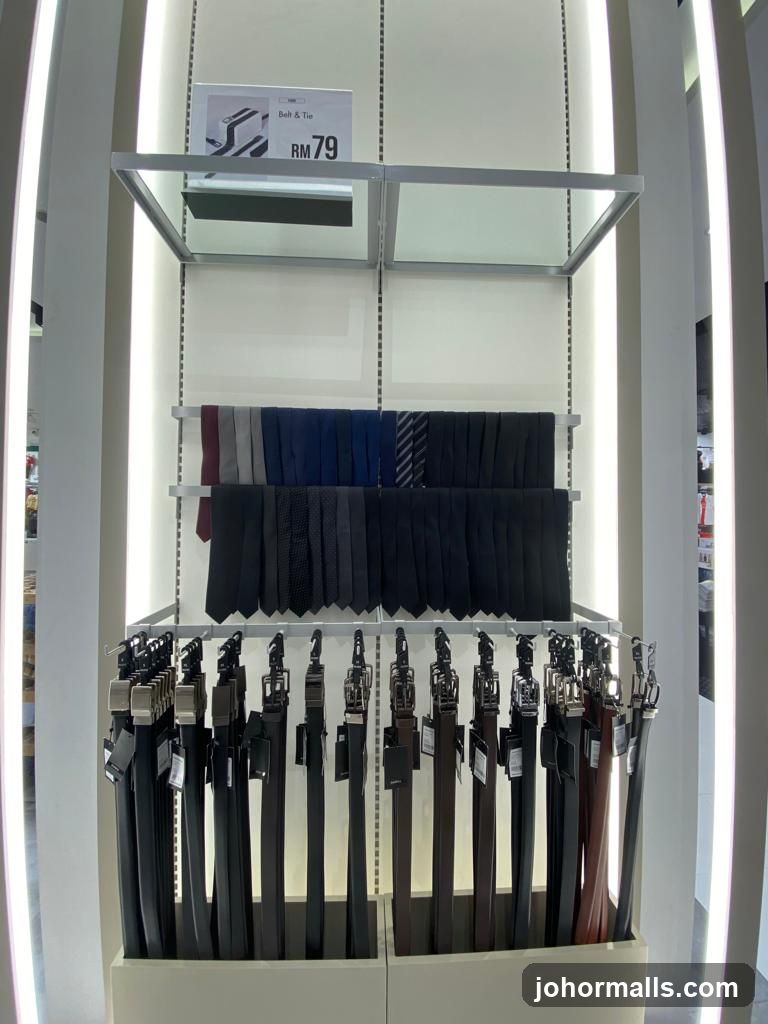 Belts and Ties Display