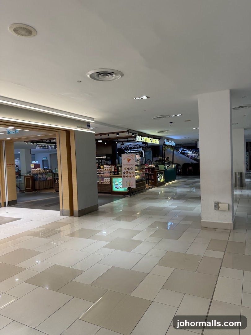 Mall Interior with Shops