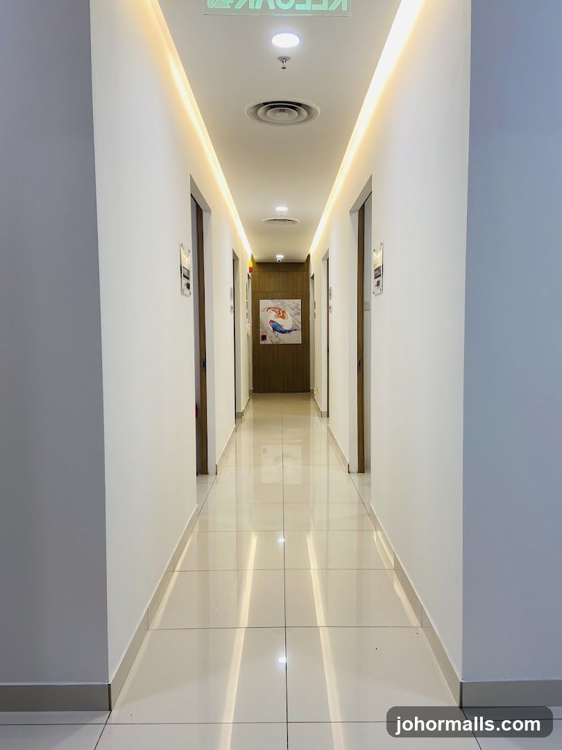 Hallway with Doors