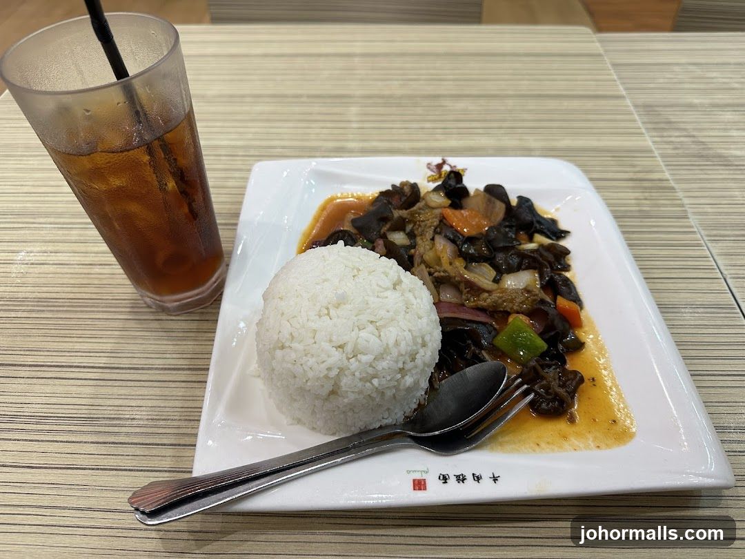 Beef and Mushroom Stir-fry with Rice